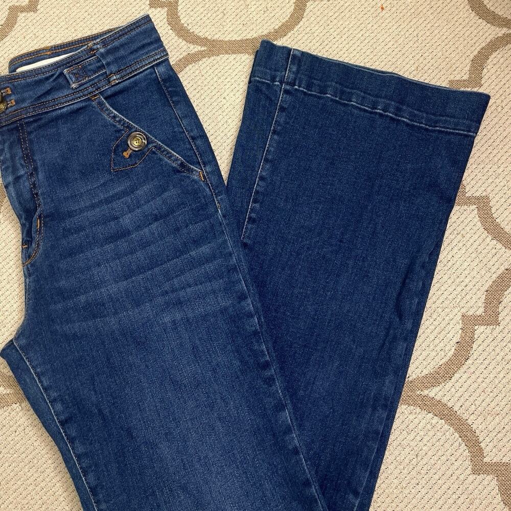 Anthropologie Pilcro and the Letterpress High Rise Trouser Bootcut jeans,size 28 - Picture 2 of 16